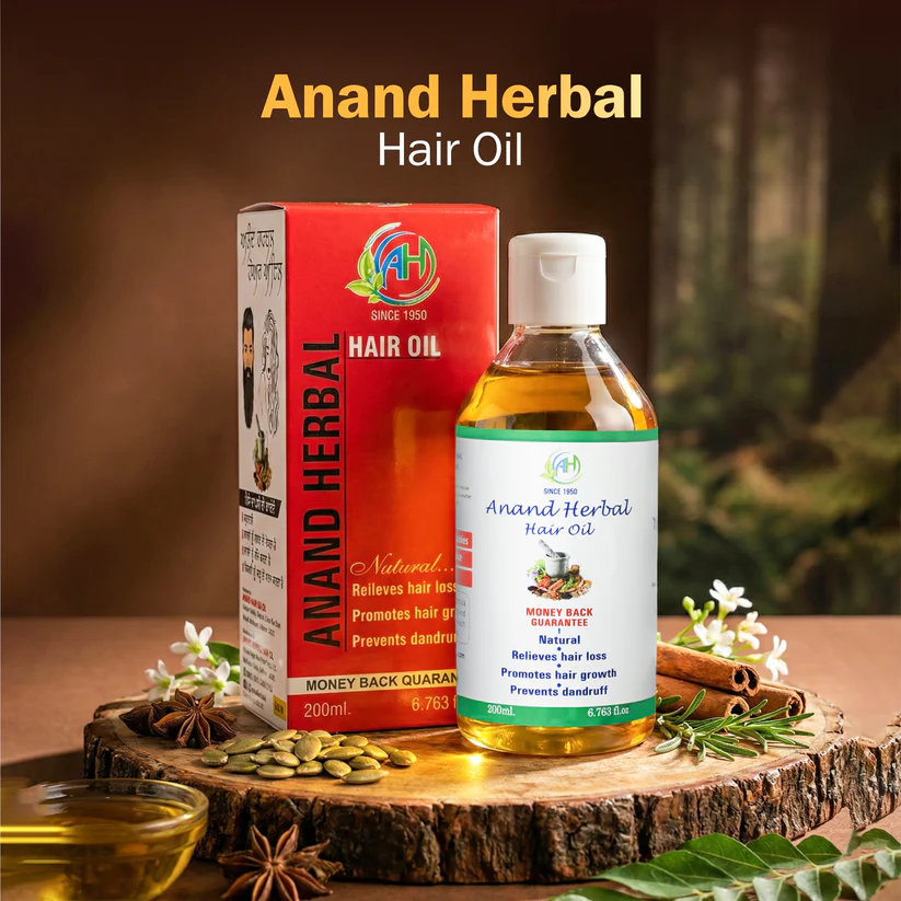 Natural ayurvedic hair oil for hair fall control