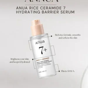 Korean rice ceramide serum for skin barrier repair Anua