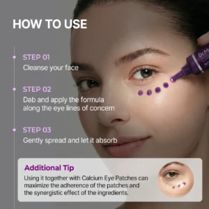 Calcium bonding technology for eye area firming