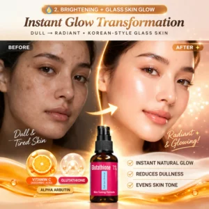 Advanced antioxidant glutathione serum for glowing skin