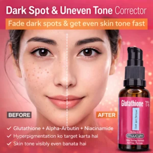 Skin brightening glutathione serum for evening skin tone