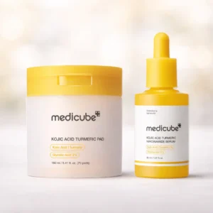 Effective brightening duo with kojic acid and turmeric