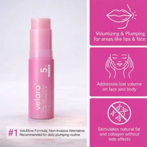 VELARA collagen balm before and after skin glow