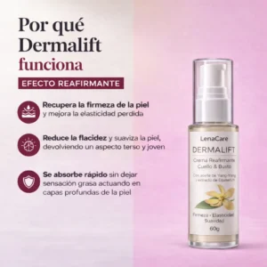 DermaLift Anti-Aging Cream before and after results on neck lines