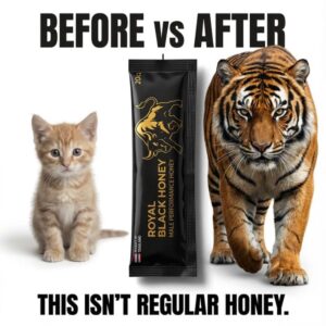 Premium Royal Black Honey infused with rain forest herbs