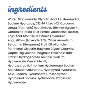 Kojic Acid & Turmeric Toner for fading dark spots and acne scars