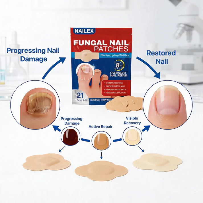 Effective fungal nail treatment patches by Nailex