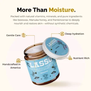 Natural grass-fed beef tallow balm with manuka honey