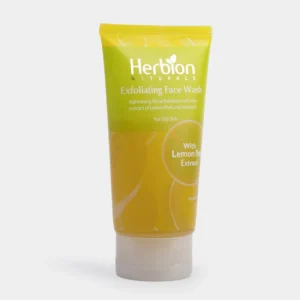 Gentle lemon face wash with exfoliating beads for pores