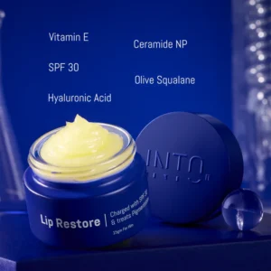 Broad spectrum SPF lip treatment by LIP RESTORE for healing
