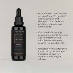 Vita-Growth Scalp Serum before and after results on hair thinning