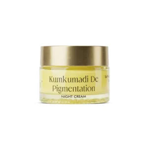 Kumkumadi de-pigmentation night cream jar