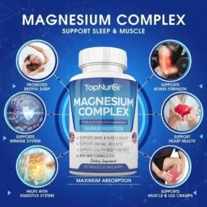 Advanced magnesium supplement by Top Nurex for better sleep
