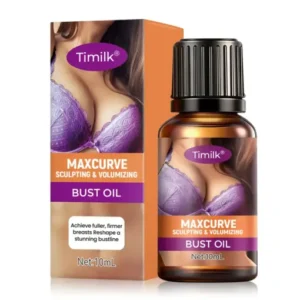 Safe and herbal firming oil for daily skin care by Timilk MaxCurve