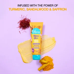 Olivia Ubtan glow face wash texture and foam