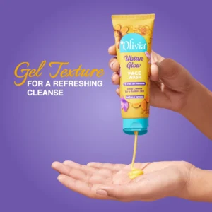 Olivia Ubtan face wash before and after results