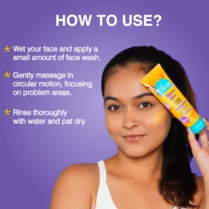 Natural turmeric and saffron face wash Olivia