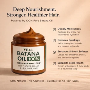 Vitra Batana hair growth oil for thinning hair