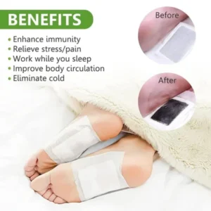 Natural herbal foot pads for reducing stress and fatigue