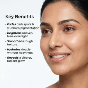 Kumkumadi night moisturizer with ceramides