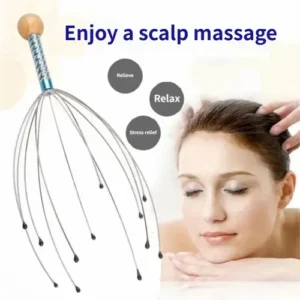 5PC Octopus Head Massager for manual scalp stimulation