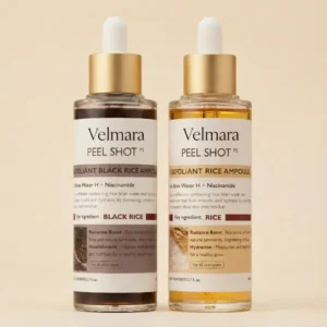 Brightening rice extract ampoule duo by Korean skin care