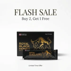 Pure organic Royal Black Honey for natural vitality