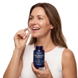 Hair Priority Complex bottle and capsule texture