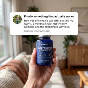 Natural vitamins for hair strength and shedding control