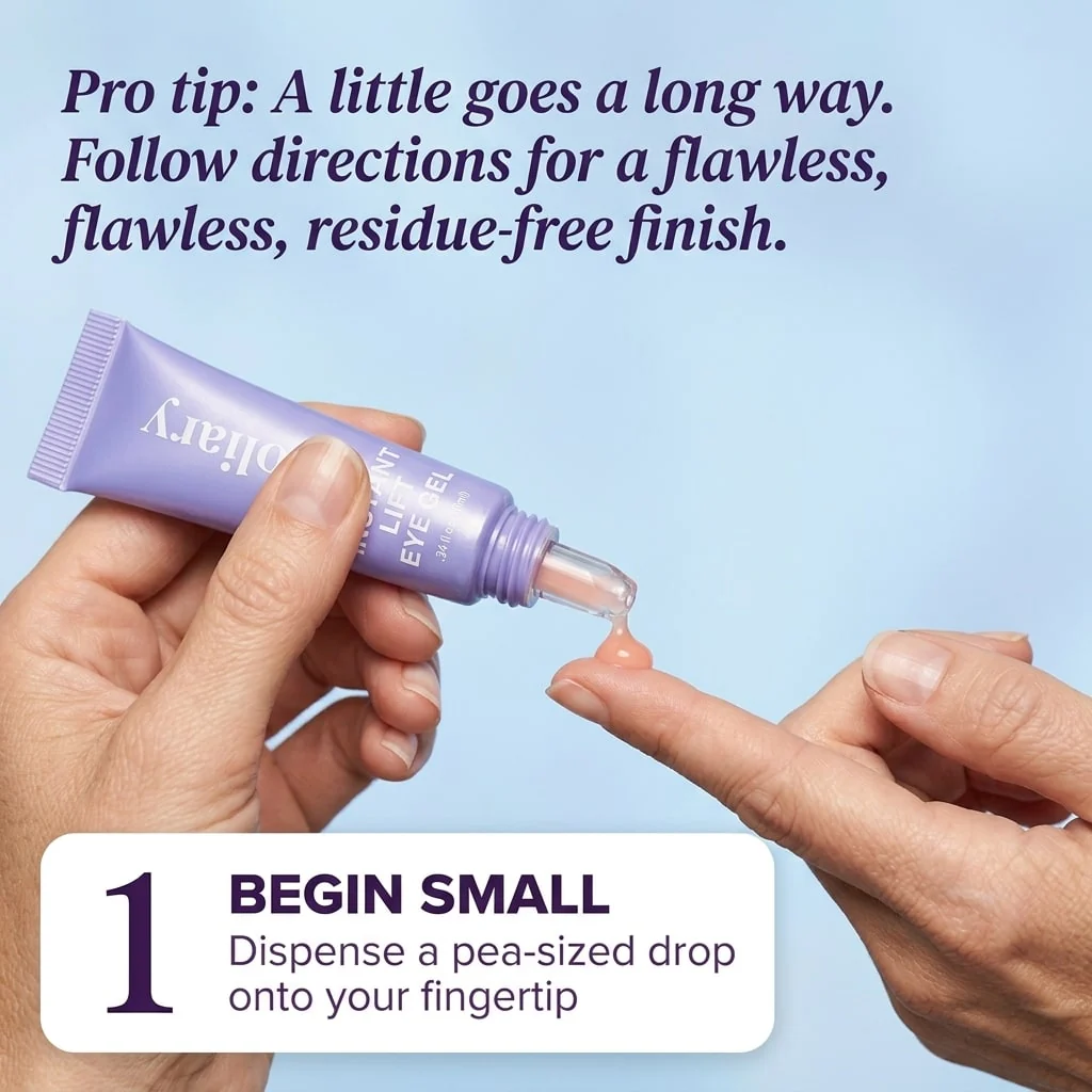 Vilessa Eye Gel before and after results on deep wrinkles