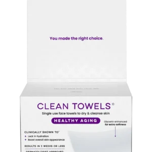 Soft exfoliating face towel by RZXEA for smoother skin texture