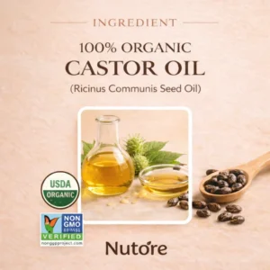 Pure cold-pressed castor oil for eyelashes