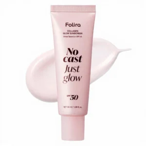 Folira Sunscreen before and after results on skin hydration