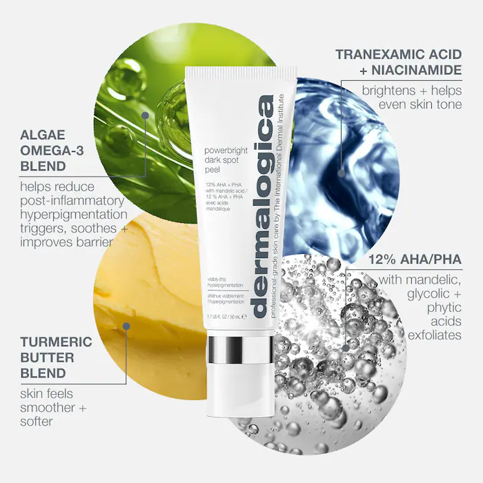 Exfoliating dark spot peel for even skin tone