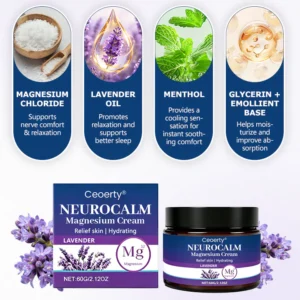 Rapid absorption magnesium cream by Ceoerty for nerve soothing
