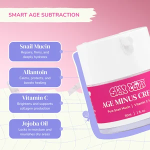 Age Minus Cream premium 50ml anti-aging treatment jar
