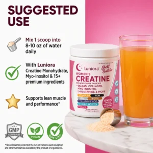 women creatine supplement for workout support and recovery