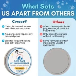 lick safe paw balm for dogs and cats