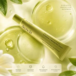 Arencia Booster Shot before and after results on tired skin