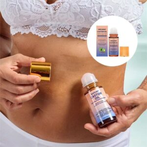 Organic Golden Castor Oil Roll-On for natural eyelash growth