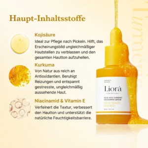 Liorà Natural Serum before and after results on dry skin