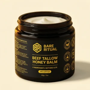 beef tallow honey balm for deep skin hydration